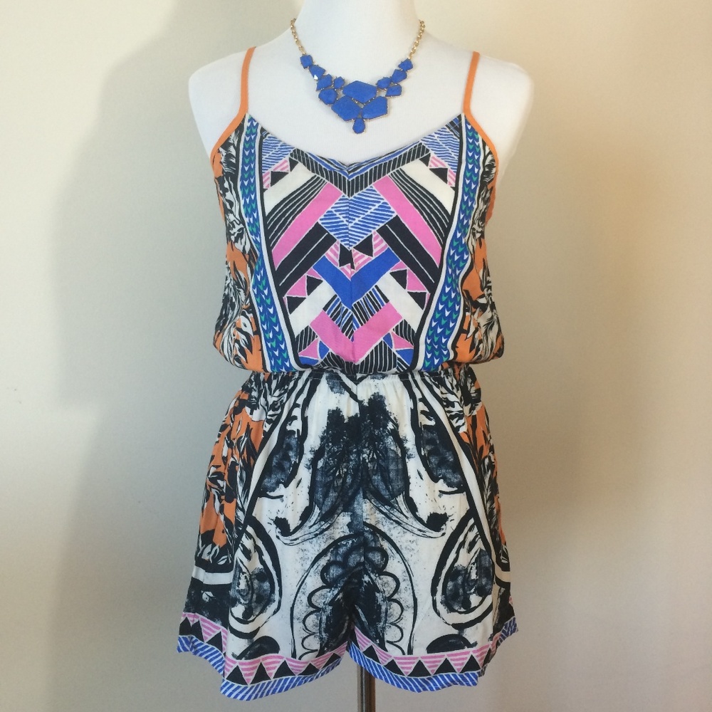SOLD OUT Summer Romper Aztec print